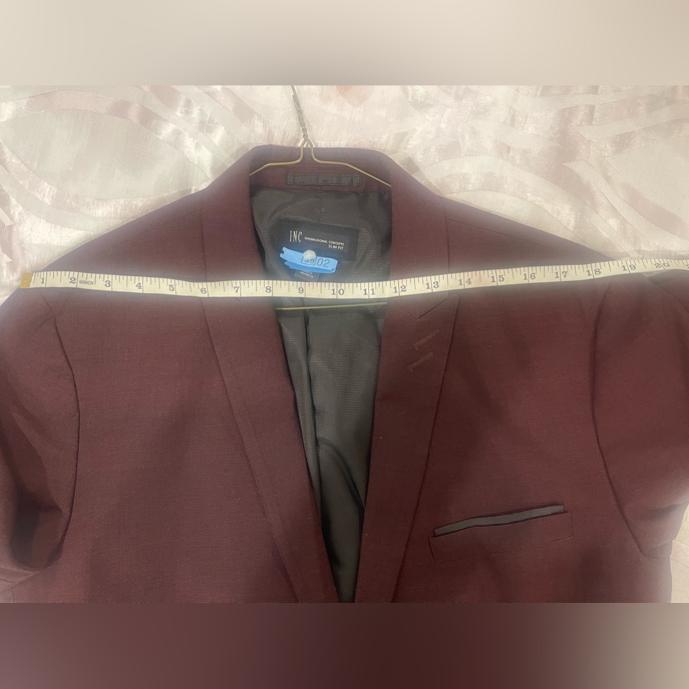 INC Maroon Suit Large  - Prom - Picture 6 of 8